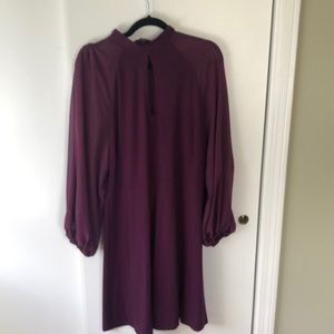 Eloquii Keyhole Dress with Chiffon Sleeves